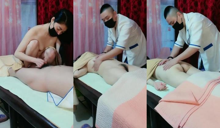 《女性私密保健养生馆》男技师给逼毛浓密性欲强的少妇推油舌舔必须要干炮才能满足