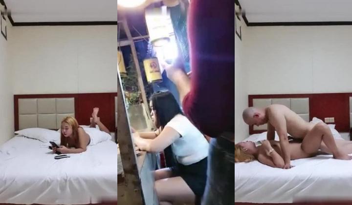 『金三角行动』光头哥街头选妹 200多软妹币挑了个17岁金发巨乳妹 带回酒店随便玩穴猛操