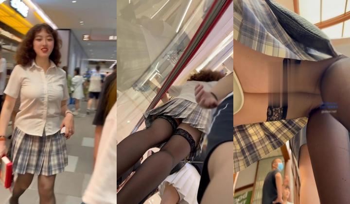 大神尾随偷拍美女裙底风光 ️JK学姐和闺蜜逛街情趣黑丝袜灰色骚内..G奶丰满