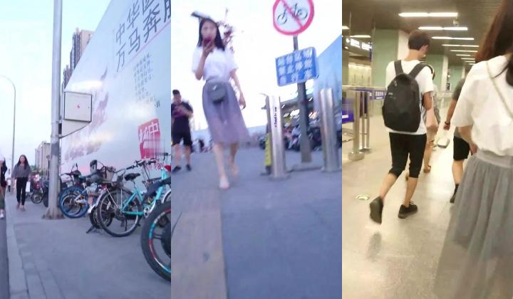 精品CD 大师系列 商场地铁贴身CD 居然还有妹子无内上街