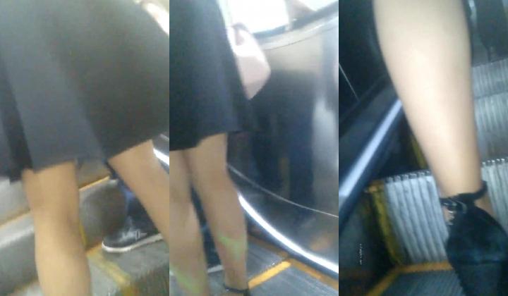 大神 魔手外购 CD 短裙蓝薄纱