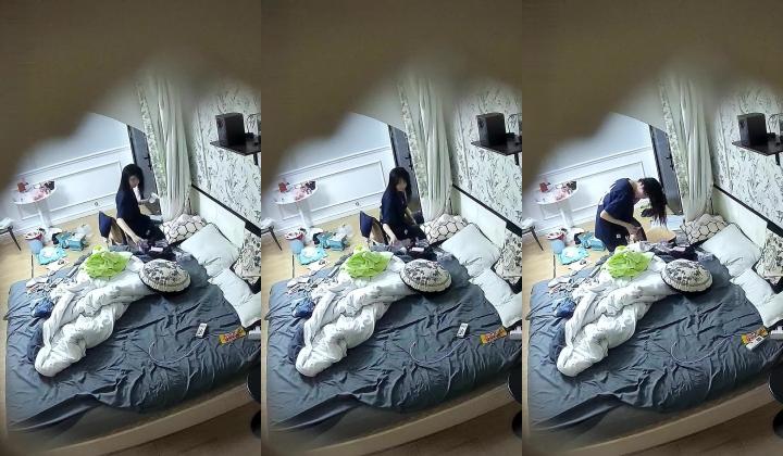 【酒店偷拍】，极品身材学生妹，独自等男友一天，来了就马上干一炮，偷窥佳作