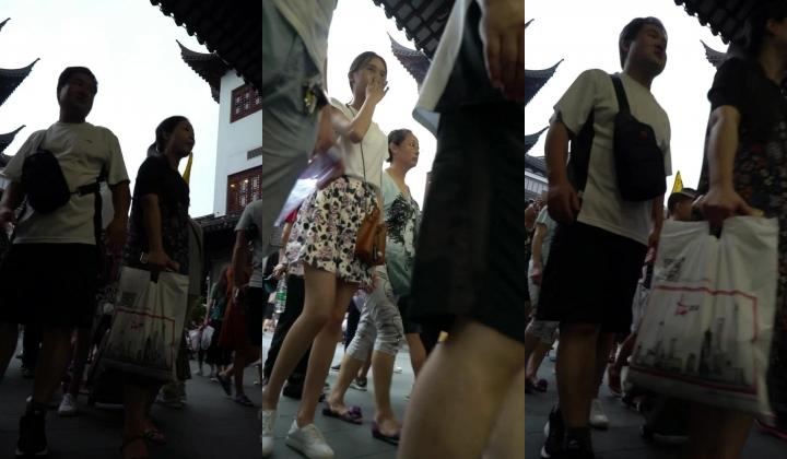 大神旅游景区一路走一路抄底众多的美女少妇眼界大开