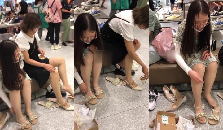 美女聚集地横扫商场步行街极限抄底各种类型风格小姐姐裙底
