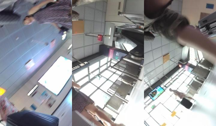 北京地铁商圈CD系列2，掀裙被小姐姐发现差点被打手，大神不怕还继续拍