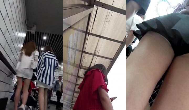 【CD抄底】大师偷拍各种骚丁、无内第三弹