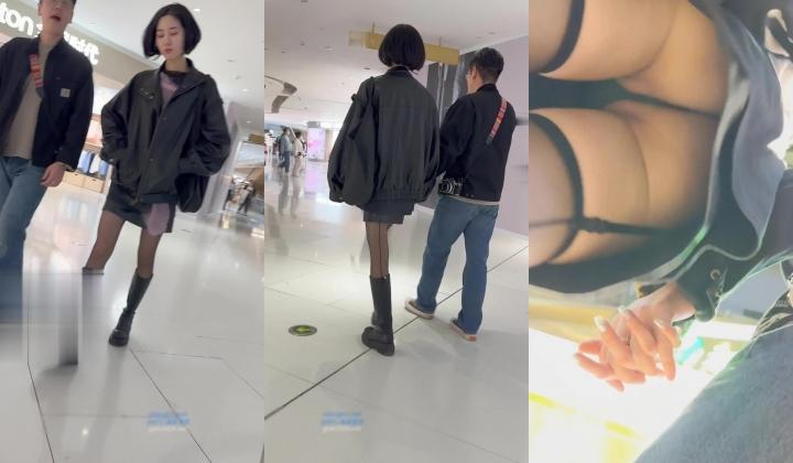 大神商场尾随偷拍 ️美女裙底风光气质靓女和男友逛街。情趣吊带黑丝骚丁性感