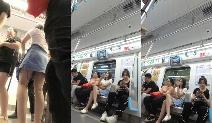 【最新 ️极品 ️抄底】超高质量机场地铁抄底 ️高挑美女阴毛旺盛露出两根 三角内内夹在逼缝隙里