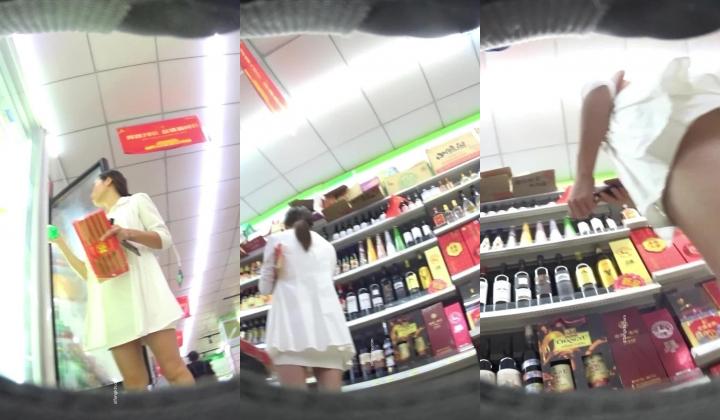 私房120RMB作品稀有商场CD商场拍到极品无内 美眉白裙腿还留着手术疤痕