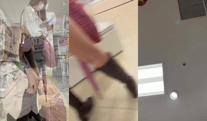 【精品CD】口罩短裙小姐姐独自一个人逛商店这白内真不错