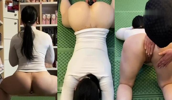 柔中带刚大阴蒂，撸铁健身女神【bundangcouple】裸体健身啪啪紫薇