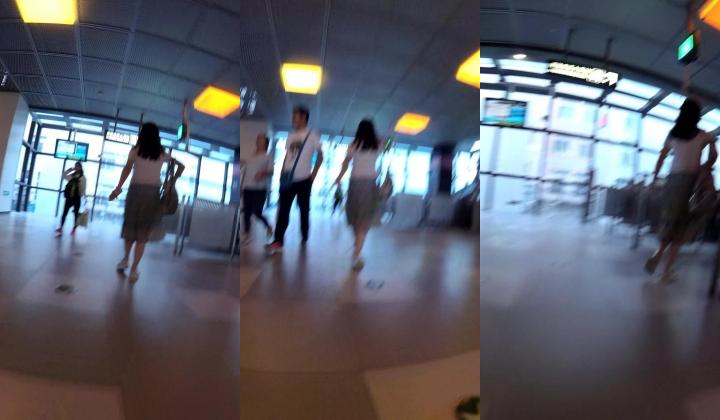 北京地铁商圈CD系列2，掀裙被小姐姐发现差点被打手，大神不怕还继续拍