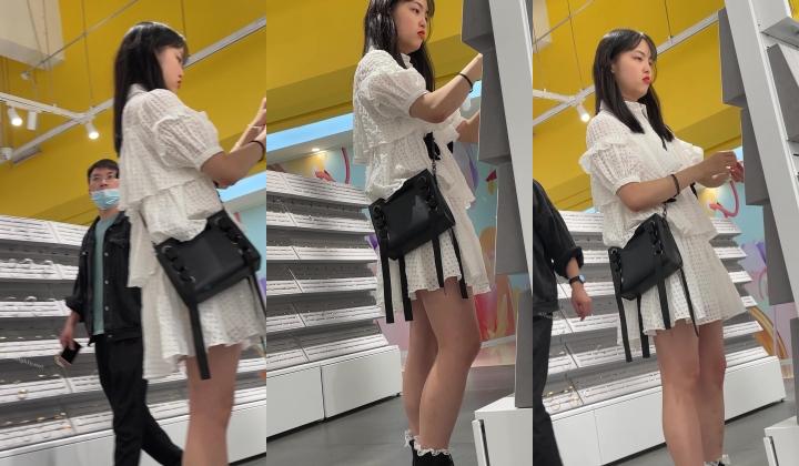 抄底大师KingK重磅三期，步行街万象城美女如云CD超多极品小姐姐裙内骚丁透明蕾丝边超级炸裂