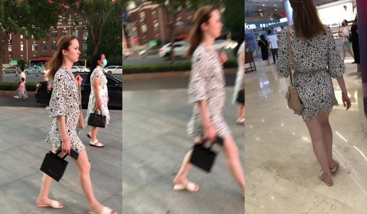 神级大师4K设备卖场地铁步行街贴身极限CD 模特身材美女教你什么是丁字裤！跟没穿一样