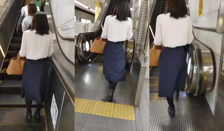 【最新 ️极品 ️抄底】牛逼大神地铁跟拍制服妹子抄底 ️绿裙御姐的丰臀太紧绷 都看不到内内了 高