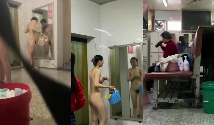 女人坑女人！大学校内浴池正对出口拍各种裸身学妹+猥琐女TP洗浴中心女池内春光+出租屋美女洗澡洗逼