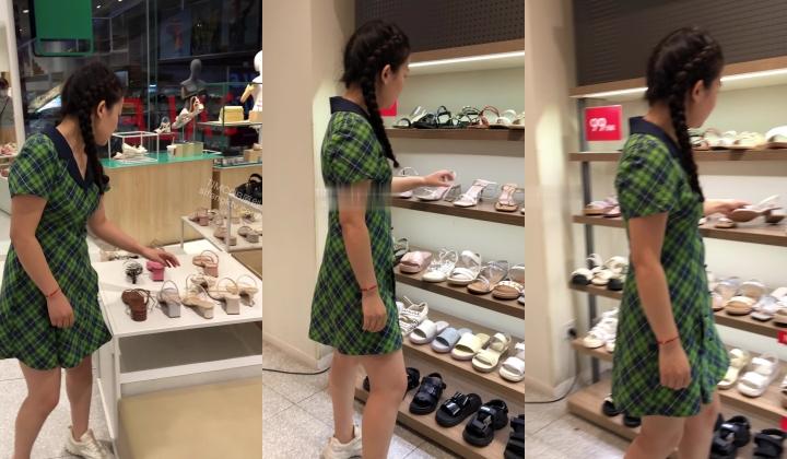 美女聚集地横扫商场步行街极限抄底各种类型风格小姐姐裙底