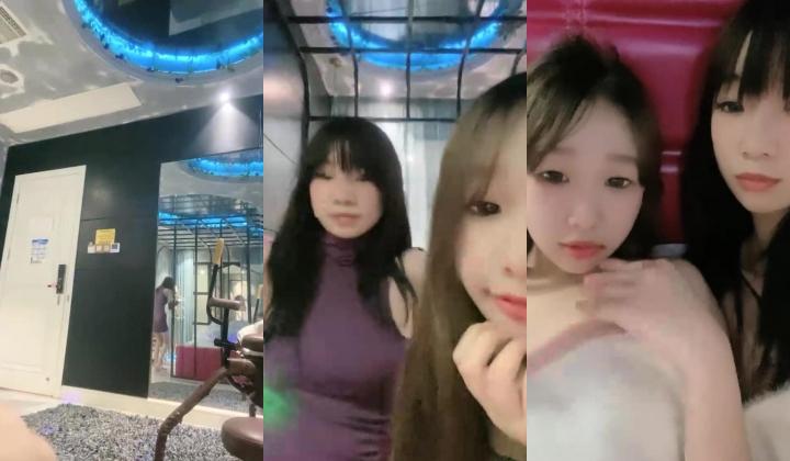 现在的大学生真会玩，【一只兔叽吖】，校花双女神~!完全放飞自我~疯狂无套群P，少女淫乱盛宴