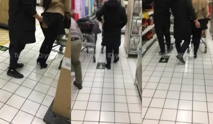 绿帽淫妻YQ-K多场合露出捆绑调教多P48部合集  在超市露出被操