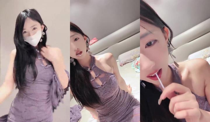 舞蹈系校花，终于露脸了，【小鹿大秀】，这么漂亮的脸蛋，居然还会喷，天生的床上尤物，值得一撸！