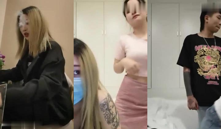 【残星璀璨】年轻男女帅气小哥3P啪啪激情大战，00后嫩妹后入骑乘猛操一个搞完再换另一个