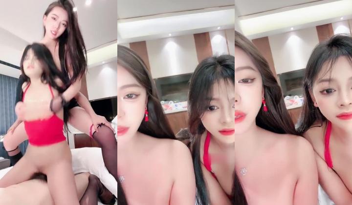 帝王享受！女神带闺蜜下海3P 【奶西】双洞起开！超级过瘾 奶球