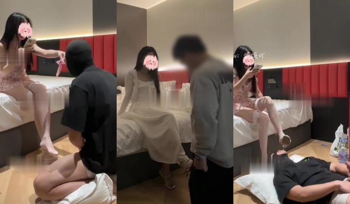 推特00后家养绿奴妻主、NTR资深女玩家、绿帽贱狗收割机「饭饭吖」单男的母狗，老公的女王
