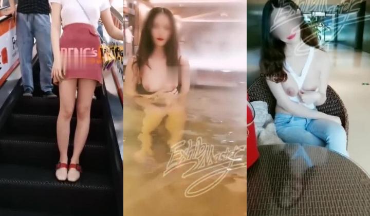 推特极品长腿大奶NTR绿帽淫妻控【阿崩】最新会员福利流出，各种公共场合露出约炮单男4P