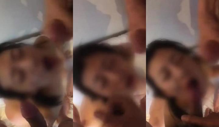 情侣要单男3P，婊子就是婊子，表情销魂，精液颜射满脸！
