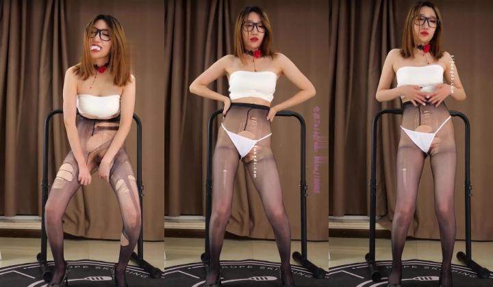 纱姬舞团 48号姬 眼镜御姐范性感美女大尺度裸舞 被摄影师SM调教游走阳具插入