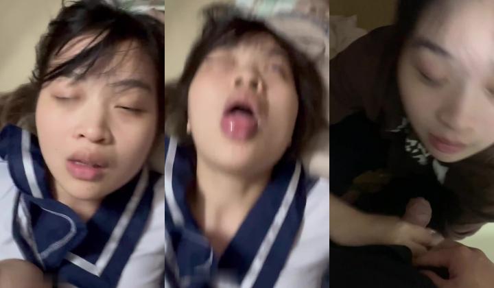 清纯反差白虎妹，骚样做爱被流出，馒头小穴被插入特写拍摄
