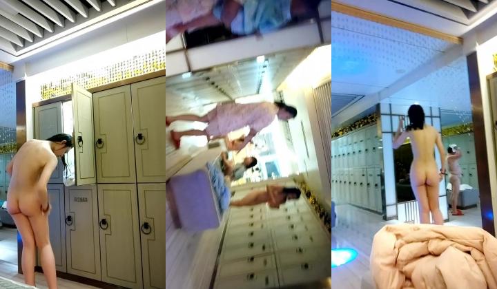 全新洗浴温泉酒店，女宾换衣室内部真实偸拍，女人可真不少，每个年龄段的都有
