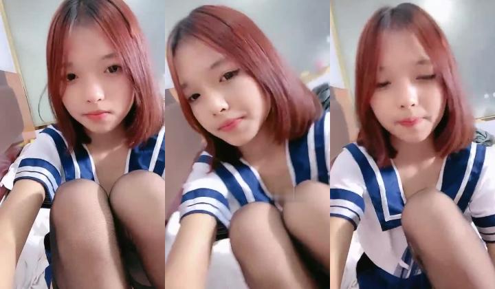 高颜值粉穴，阴毛稀疏年轻漂亮的反差女大，被无套爆操，叫声淫荡