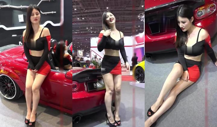 广州车展色色的摄影师各种角度 捕捉身材火爆的美女模特各种不经意间的走光