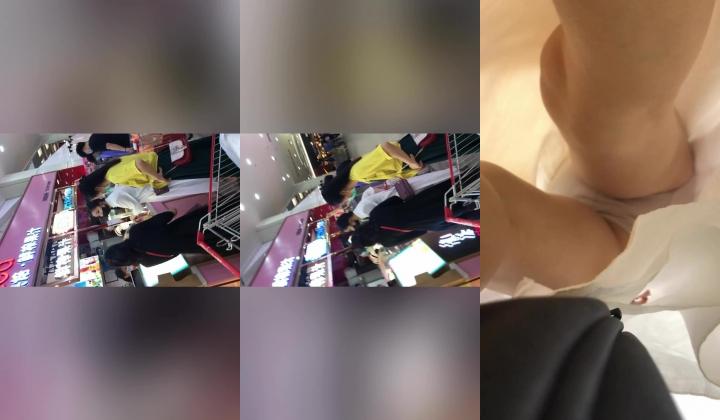 《王者级 神作》作死牛人波哥商场、步行街小型电筒补光极限贴身抄底漂亮小姐姐神秘裙底亮点多多