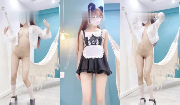 青春无敌抖音风推特超人气一字马小仙女【一只可爱简】时下热门BGM变装裸舞秀~身材无敌