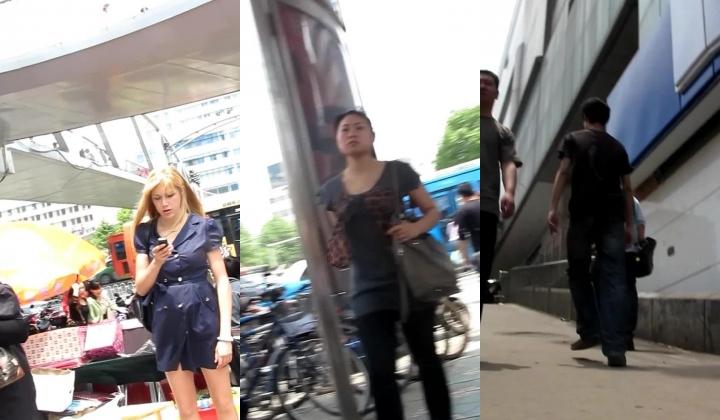 可遇不可求！公共场合各种内骚型女人真空无内招摇过市~那是真通风啊~私处阴毛照的清楚