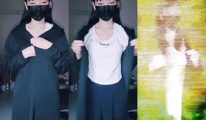 出道即巅峰新人露脸推特顶B王，人瘦奶大小魔女【蒂米】定制私拍，裸舞顶胯，道具紫薇无套啪啪内射