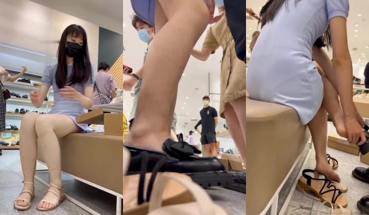 商城跟随偷窥跟男友逛街的漂亮小姐姐 身材不错 皮肤白皙 小内内包着大屁屁超性感