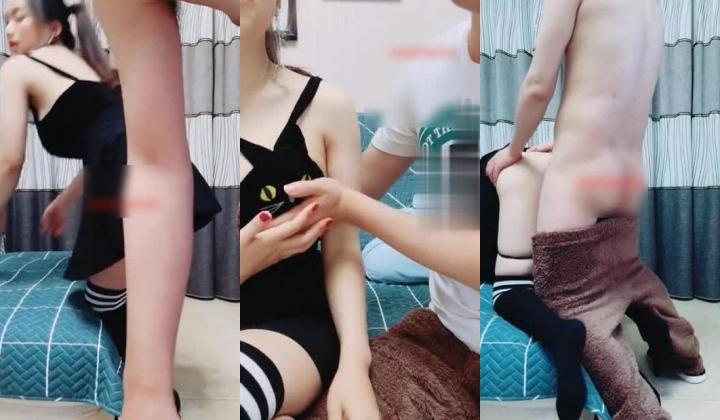 性感白领美女主播下班回家没门进敲门勾引对面邻居 故意把裙子牵起啪啪啪