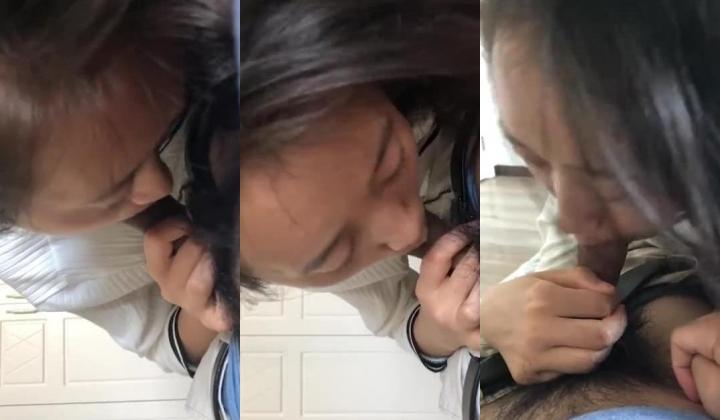 妹子感冒了依然坚持吃鸡巴，口活一级棒