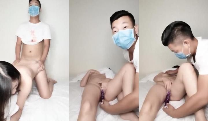 小哥带着短发越南妹子双人啪啪秀 振动棒玩弄口交后入上位骑乘抽插
