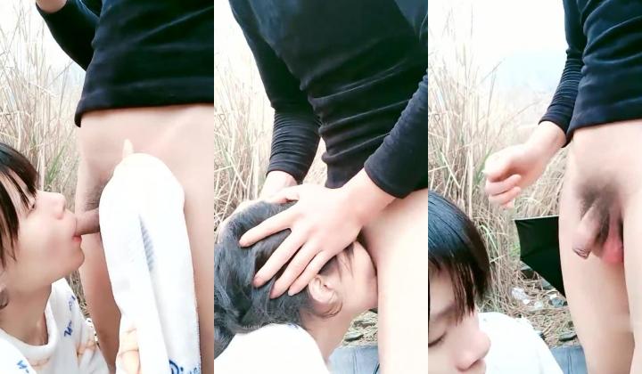 史无前例！~芦苇丛中【护士破处】雨中撑伞，无套啪啪~刺激！多恶劣的天气也阻拦不了这俩货