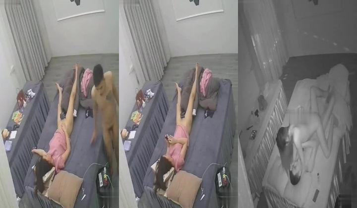 黑客破解美容按摩院监控摄像头 偷拍美容院老板娘被猛男小伙操到一瘸一拐 扶墙走路