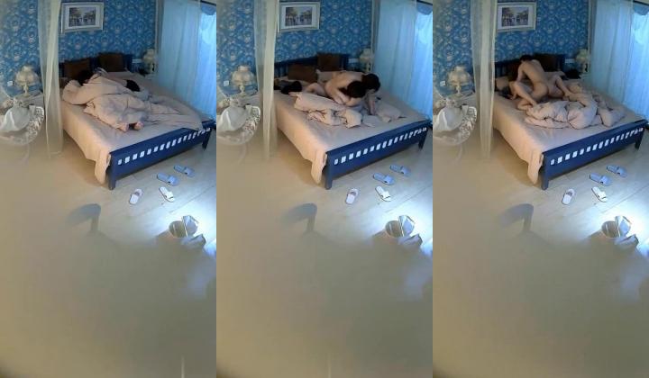 【360补漏】蓝色壁纸白纱帐-奶子很丰满的妹子和男友尝试各种体位