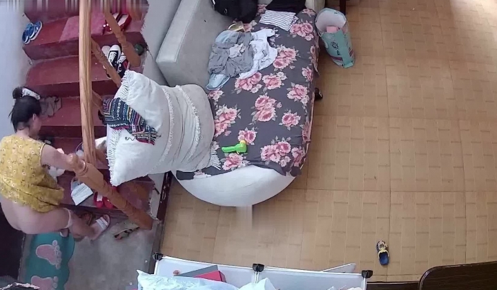 家庭摄像头录制，非常真实的夫妻啪啪日常