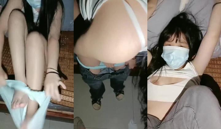 农村学生情侣，极品美臀，【00后婷婷】，无套狂射一身，又白又大，这屁股满分