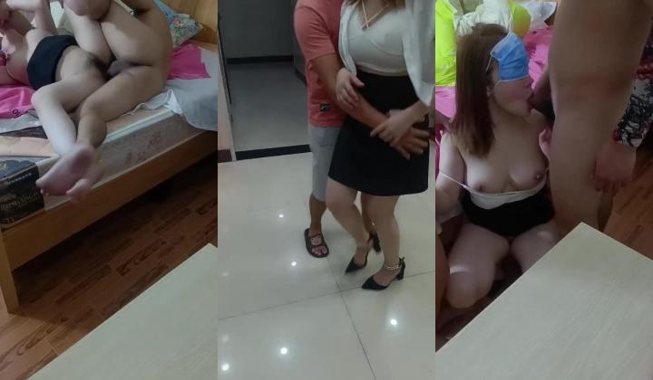 剧情演绎，忽悠表姐来家，两兄弟强干她，丝袜高跟短裙让两兄弟强行扒光揉奶玩逼，床上一个草逼一个草嘴