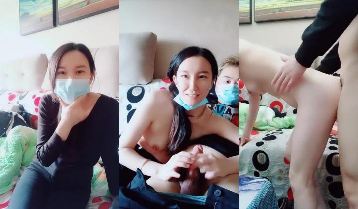 风骚小姐姐出门撩骚归来在家干大哥，主动扒下裤子口交大鸡巴沙发上直接干后入爆草射完了继续口硬厨房接着干