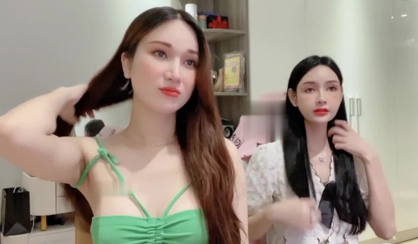三个女神级别的闺蜜一起同框，这边风景独好，好到爆的那种！一个甜美御姐 一个活泼可爱美眉 一个高冷